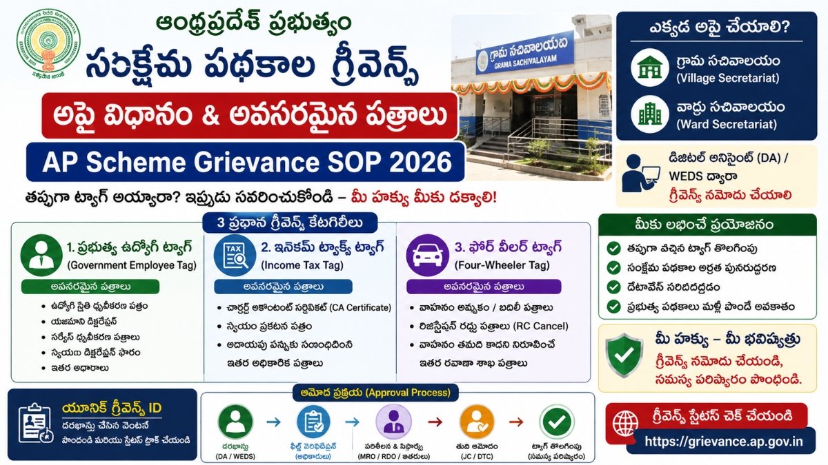AP Schemes Grievance SOP 2026 AP Schemes Grievance SOP 2026