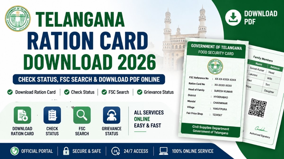 Telangana Ration Card Download Telangana Ration Card Download
